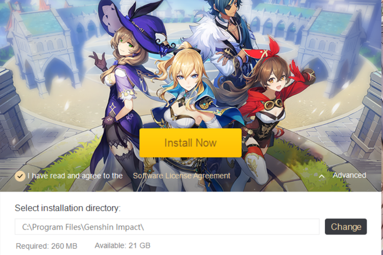 Download genshin impact pc
